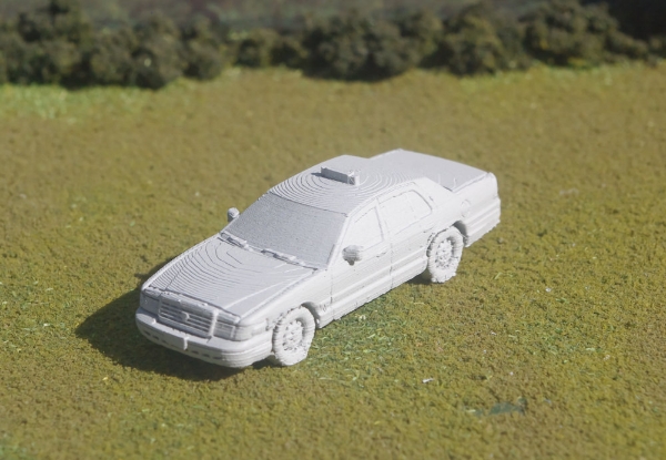 Picture of 1/87 Scale - Crown Vic - Taxi - Small Sign (Filament Print)