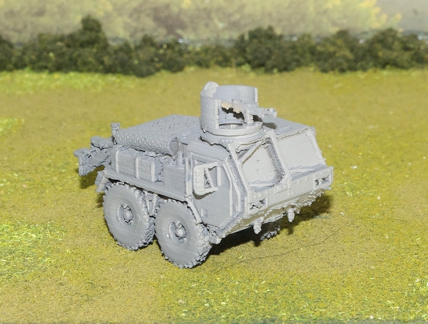 Picture of 1/100 Scale - Mk48 Dragon Wagon Tractor - Door Armour MG - MG Ring Curved Armour (Filament Print)