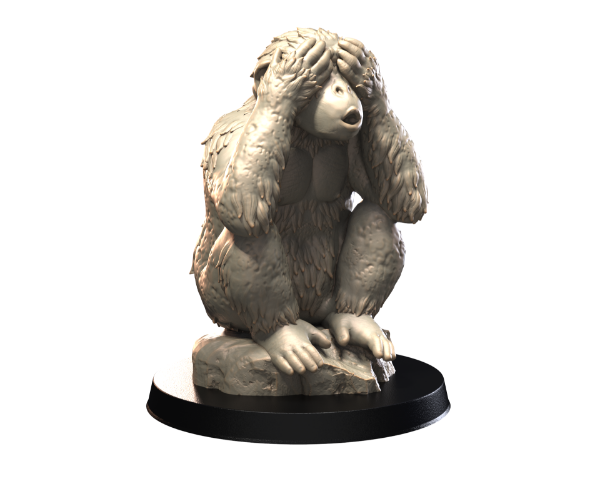 Picture of Animals Set 4 - 1/87 Scale - Chimp V1 (5 Pack)