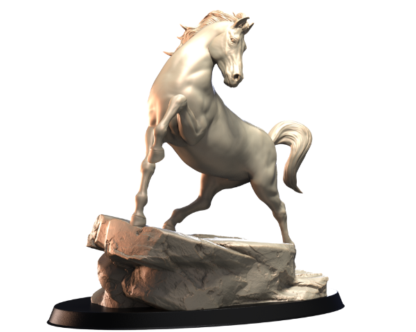 Picture of Animals Set 4 - 1/72 Scale - 1/72 Scale - Horse V5 And Rock