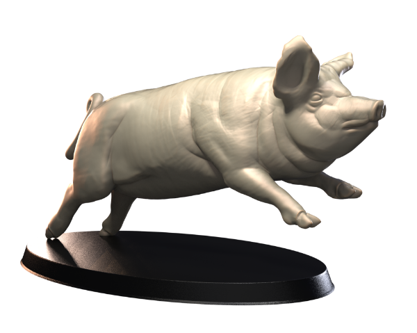 Picture of Animals Set 4 - 1/87 Scale - Pig V1 (5 Pack)